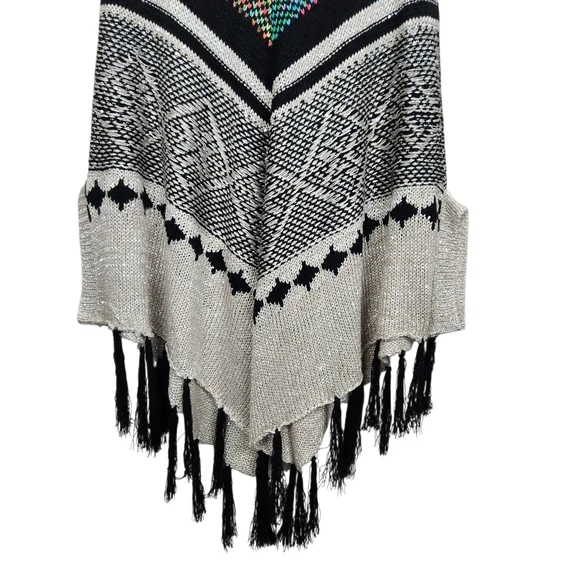 Alberto Makali New York Knit Shawl Metallic Glitter Tie Dye Womens Size L/XL - Picture 8 of 12